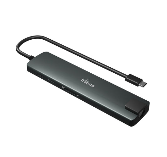 Trands Type-C Hub 9-in-1 USB C to HDMI Multi port Adapter Dock CR6533