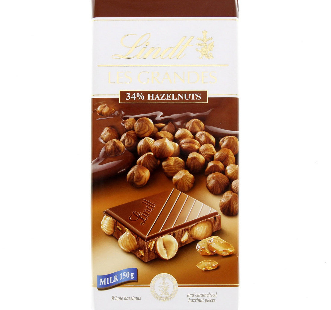 Lindt Les Grandes 34 % Hazelnut Milk Chocolate 150 g