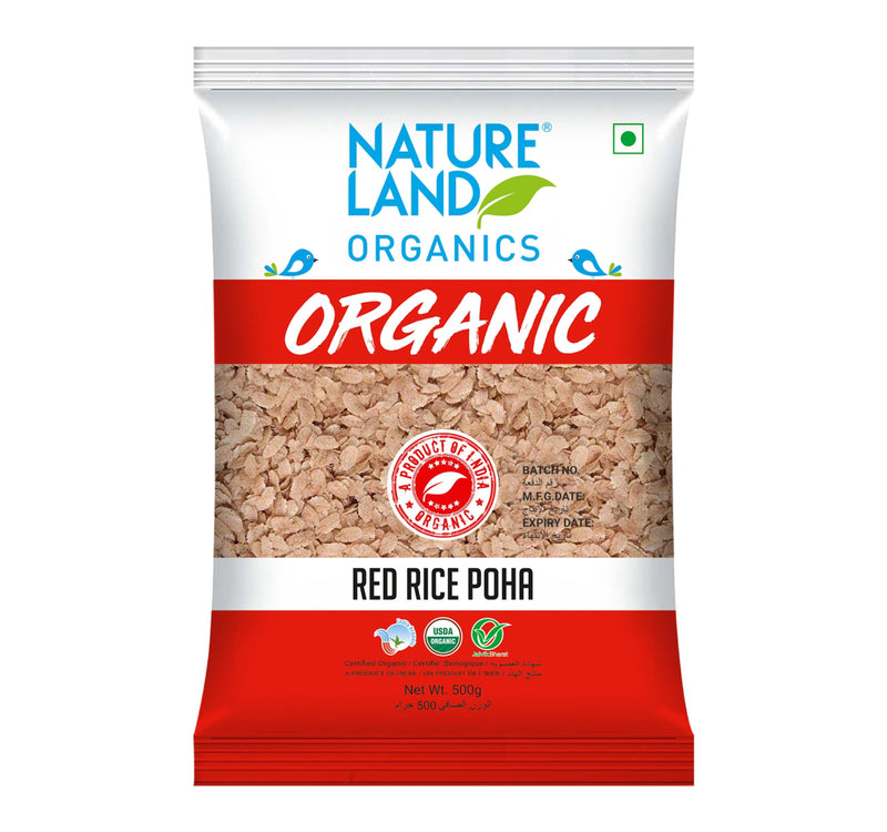 Natureland Organics Red Rice Poha 500 g
