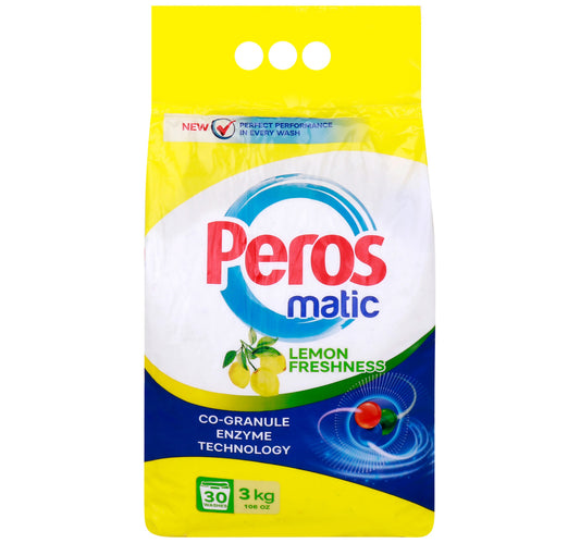 Peros Washing Powder Lemon Front Load 3 kg