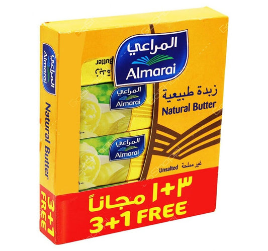 Almarai Unsalted Natural Butter Value Pack 4 x 100 g