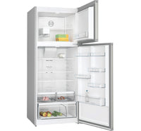 Bosch Series 4 Double Door Refrigerator, 542L, Brushed steel, KDN76XI30M