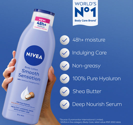 Nivea Body Lotion for Dry Skin Shea Smooth with Deep Moisture Serum 250 ml