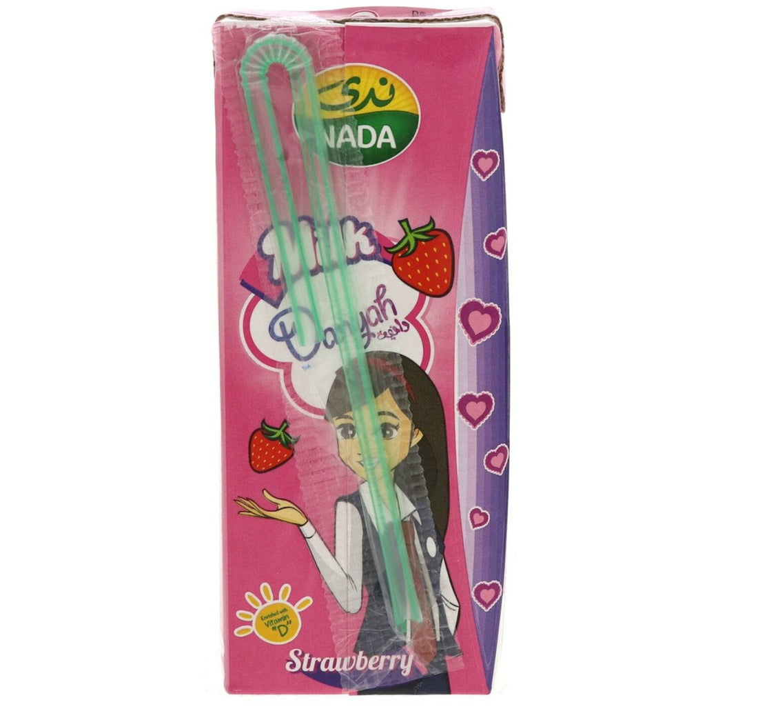 Nada Strawberry Flavoured UHT Milk 6 x 185 ml