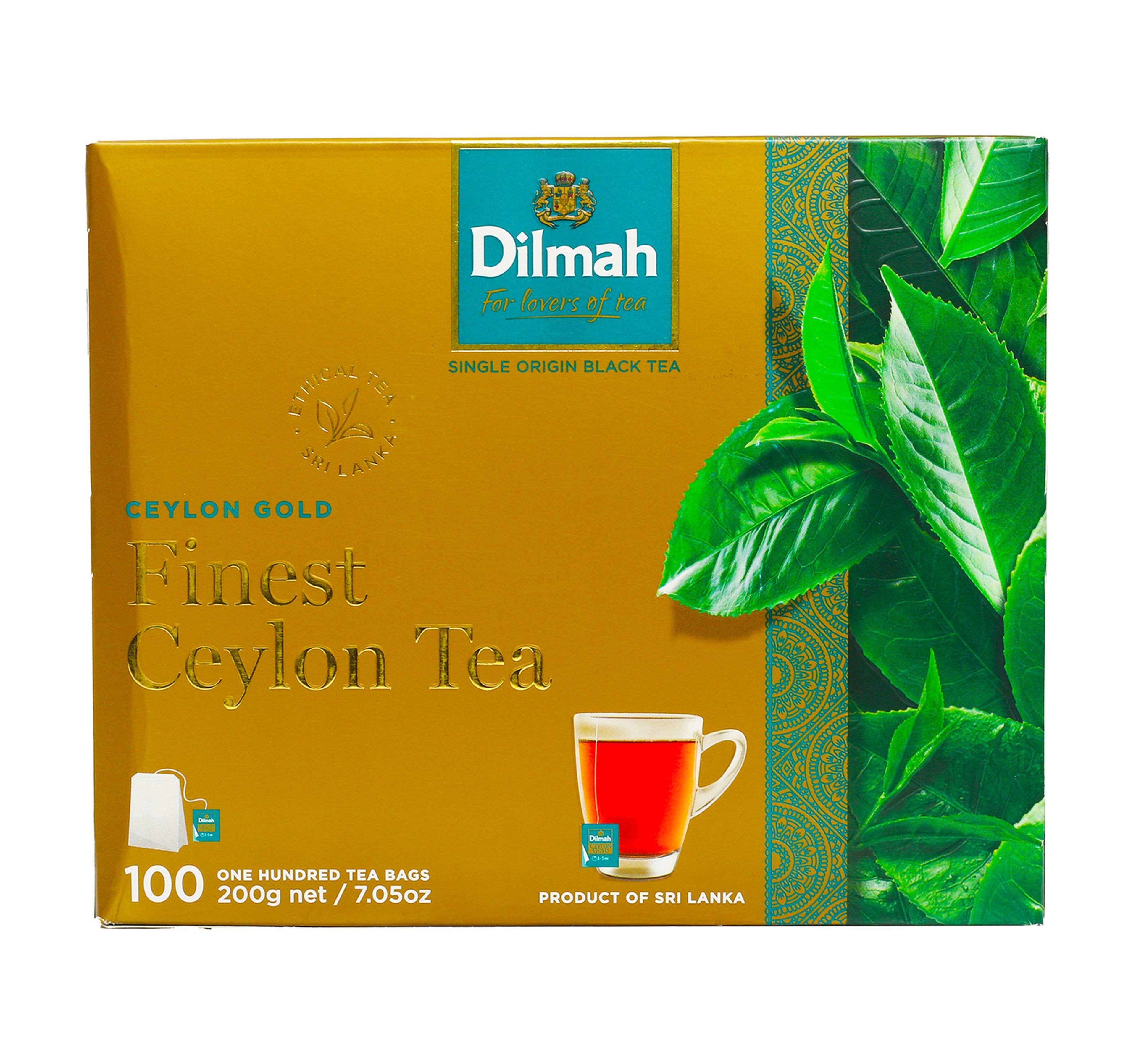 Dilmah Ceylon Gold Tea Bags Value Pack 100 pcs 200 g – Shefs