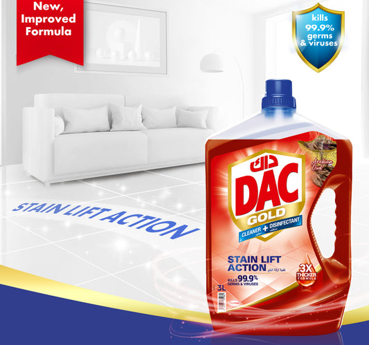 Dac Gold Arabian Oud Multi Purpose Disinfectant 3 Litres + 1 Litre