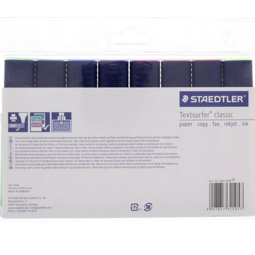 Staedtler Textsurfer Classic Highlighter 364 WP8 8Piece