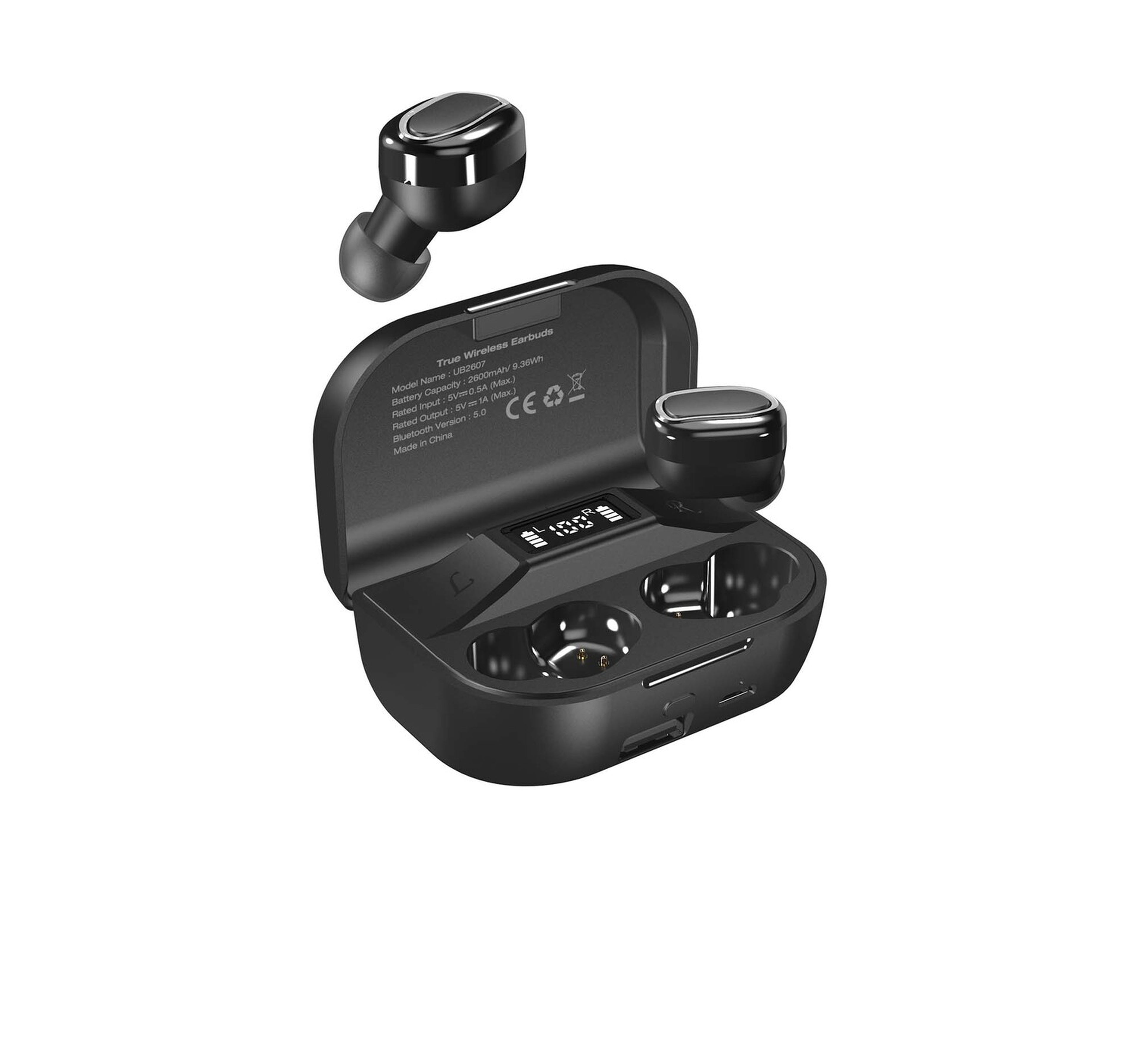 سماعات أذن ستيريو لاسلكية حقيقية من Energizer UB2607 (UB2607) باللون الأسود