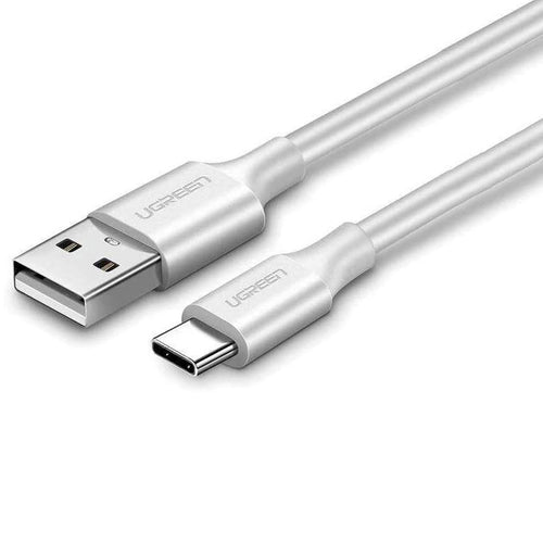 كابل يوجرين USB-A إلى USB-C بطول 2 متر، أبيض، 60123