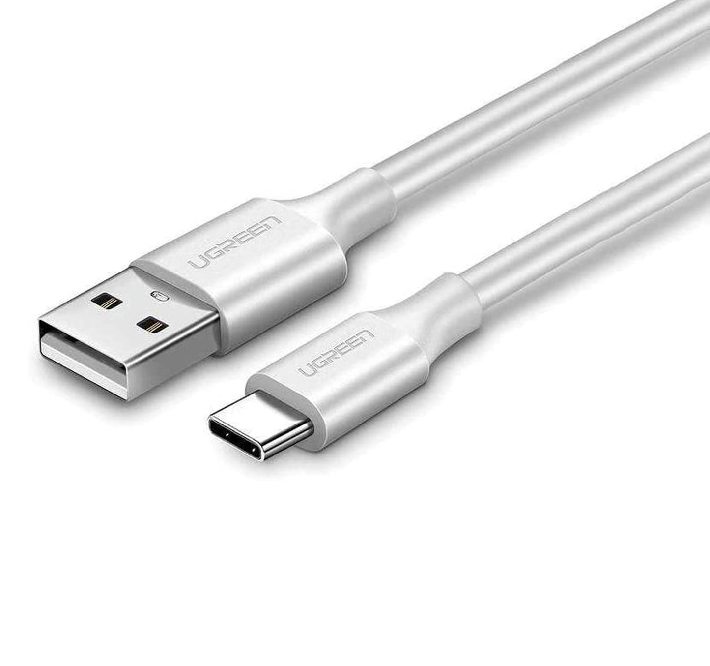 كابل يوجرين USB-A إلى USB-C بطول 2 متر، أبيض، 60123