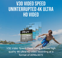 PNY PRO Elite Class 10 U3 V30 microSD Flash Memory Card, 256 GB, P-SDU256V32100PRO-GE