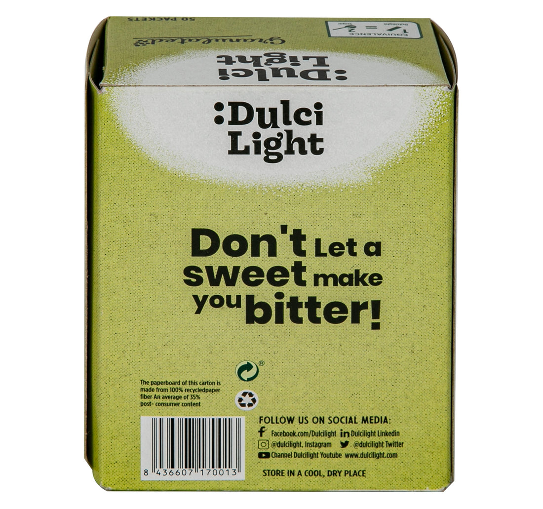 Dulci Light Zero Calories Stevia Sweetener 50pcs 30 g