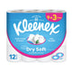 Kleenex Dry Soft Toilet Tissue Paper Embossed Bathroom 2ply 200 Sheets 9+3 Free Rolls