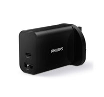 شاحن حائط فيليبس 30 واط PD+QC، أسود - DLP2621/05