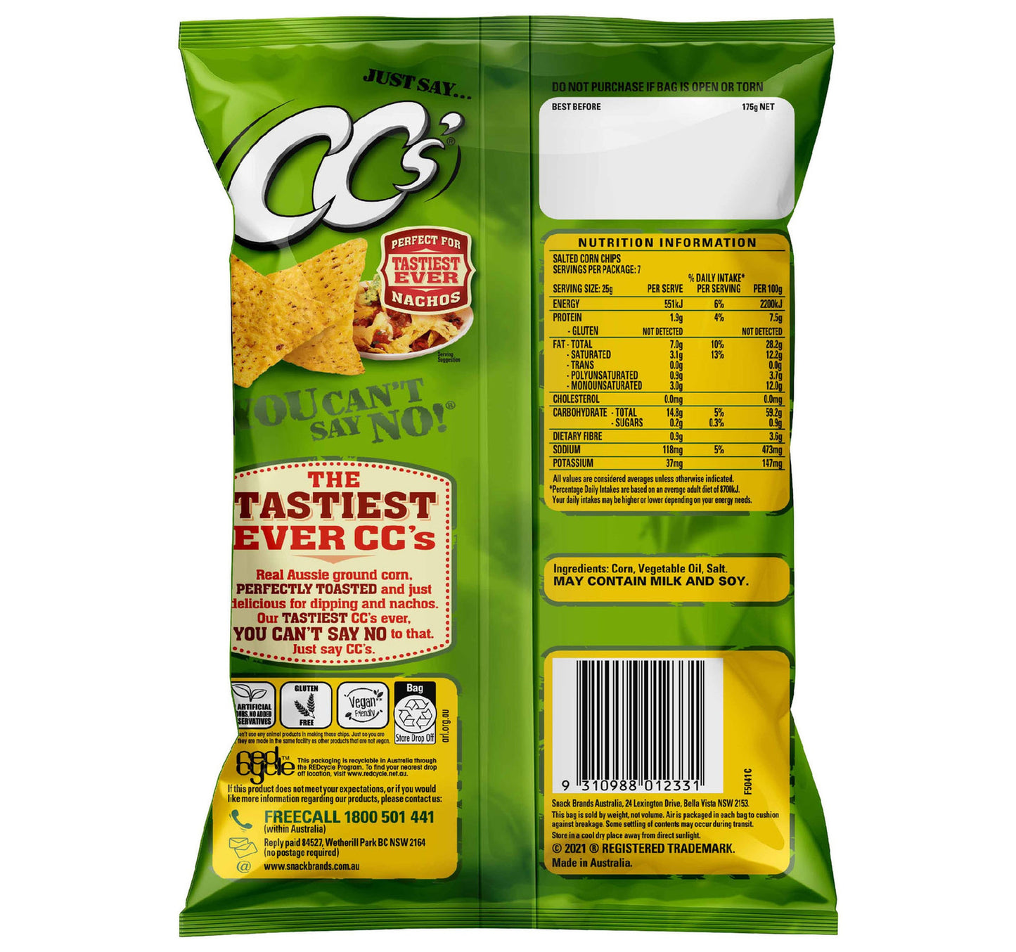 CCs Original Corn Chips 175 g