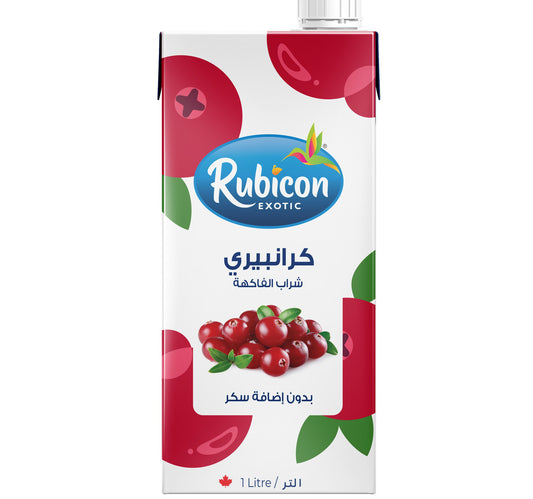 Rubicon Exotic No Added Sugar Cranberry Fruit Drink 1 Litre