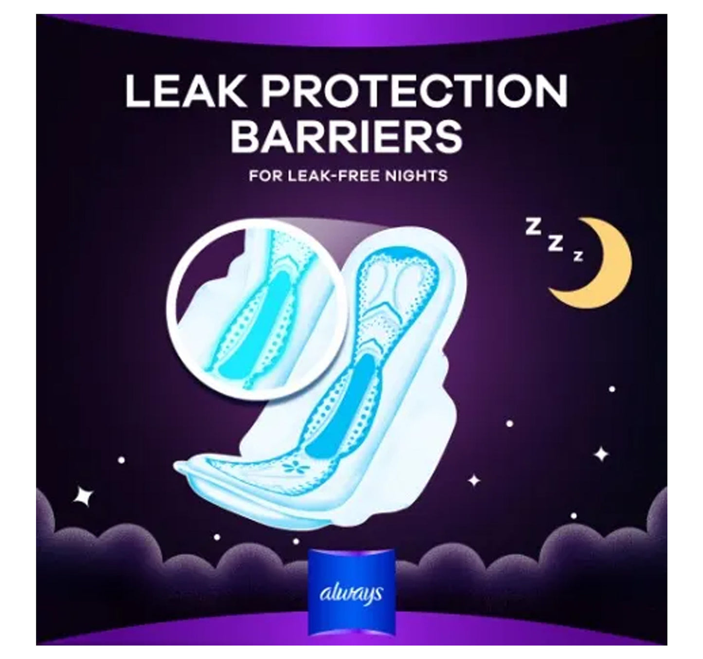 Always Maxi Thick Dreamz For Heavy Night Sanitary Pads XL 36 + 12 pcs