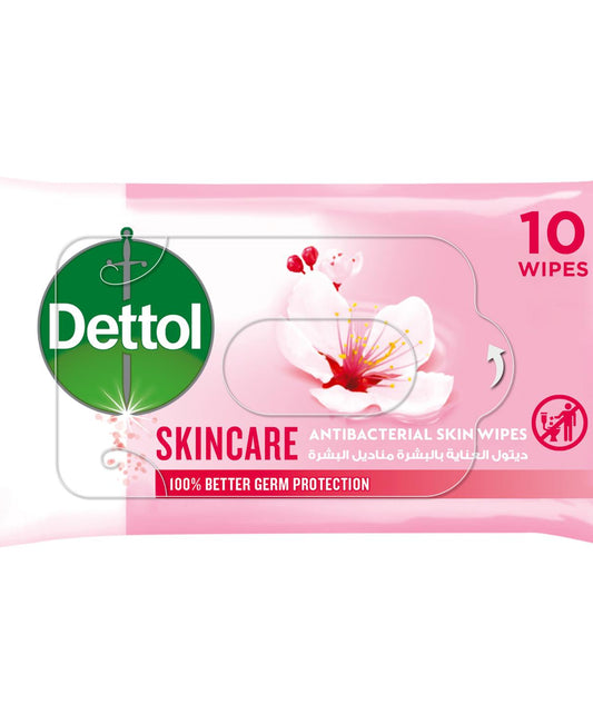Dettol Skincare Antibacterial Skin Wipes 10pcs
