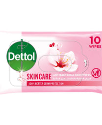 Dettol Skincare Antibacterial Skin Wipes 10pcs