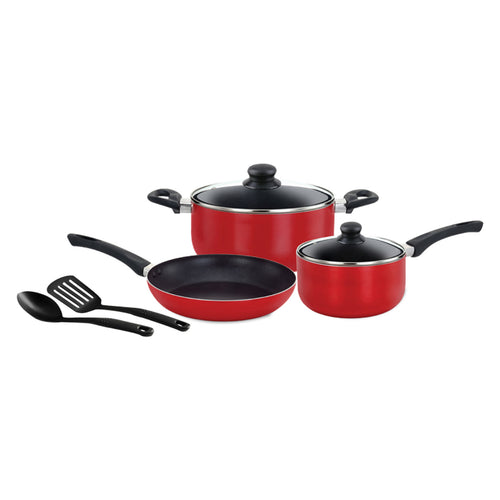 Smart Kitchen Aluminium Cookware Set with Non-Stick Coating, 7 pcs, SMNS7