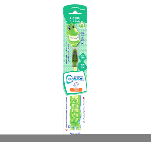 Sensodyne Pronamel Kids Toothbrush For Children 3-5 years Assorted Crocodile and Bunny 1 pc