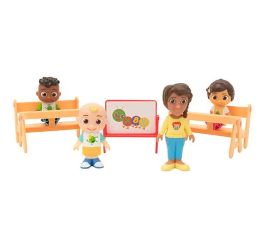Cocomelon School Time JJ and Friends Playset, 7 pcs, CMW0373