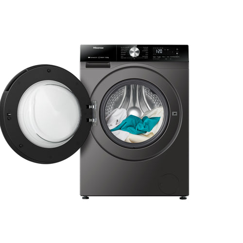 Hisense Front Load Washing Machine, 10 kg, 1400 RPM, Titanium Grey, WF3S1043BT