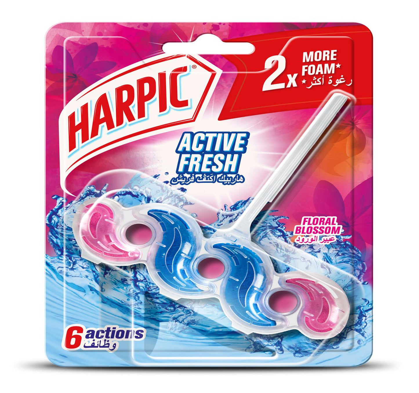 منظف ​​المرحاض هاربيك أكتيف فريش، برائحة الزهور، 35 جم