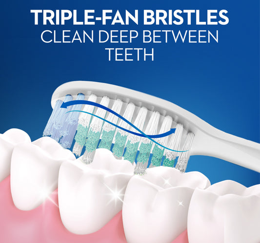 Oral-B 123 Fresh Toothbrush - 40 Medium Assorted Color 1 pc