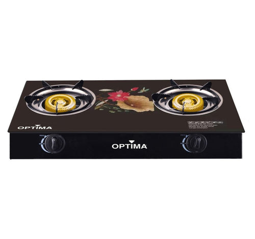 Optima Glass Top Gas Stove GGB200 2 Burner
