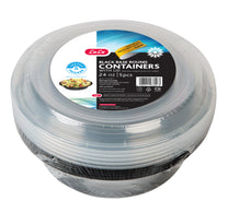 LuLu Black Base Round Containers With Lid 24oz 5 pcs