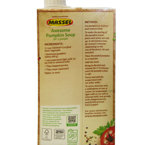 Massel Liquid Plant Based Stock Vegetable Style 1 Litre