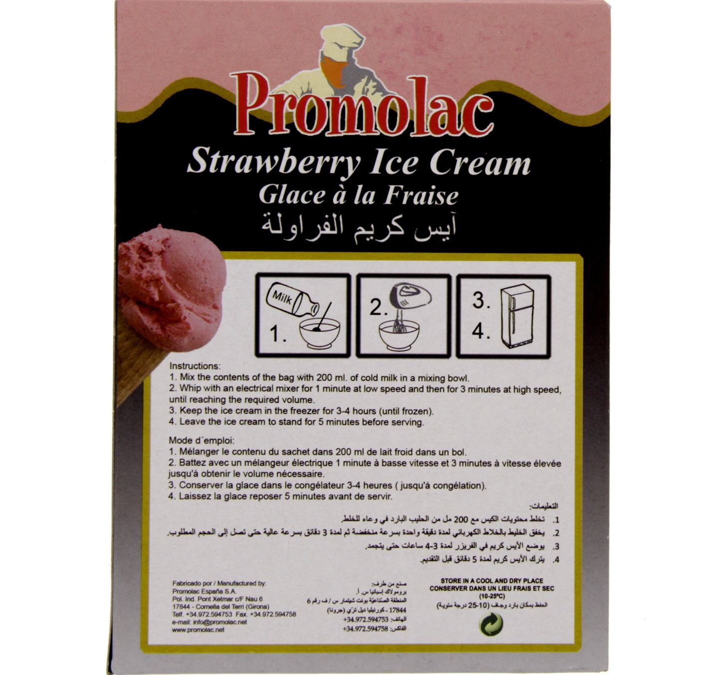 Promolac Strawberry Ice Cream Powder 90 g