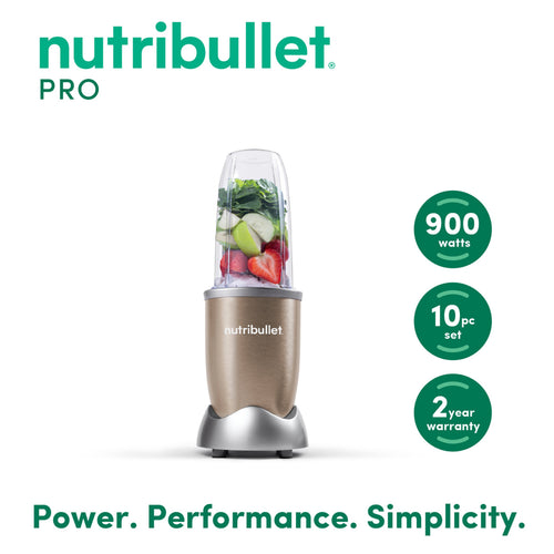 NutriBullet Multi-Function High Speed Blender, 900 W, 7 Piece Accessories, Copper Gold, NB9-1012