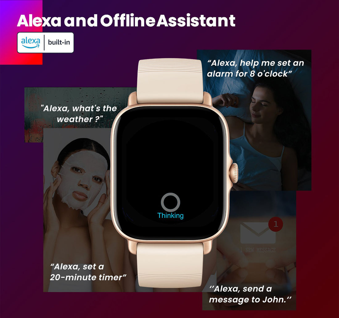 Amazfit GTS 3 Smartwatch, Ivory White, A2035-GTS3