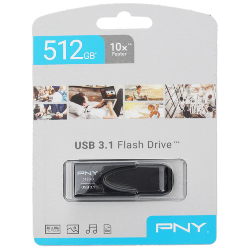 محرك أقراص فلاش USB 3.1 من PNY، سعة 512 جيجابايت، ATT431KK