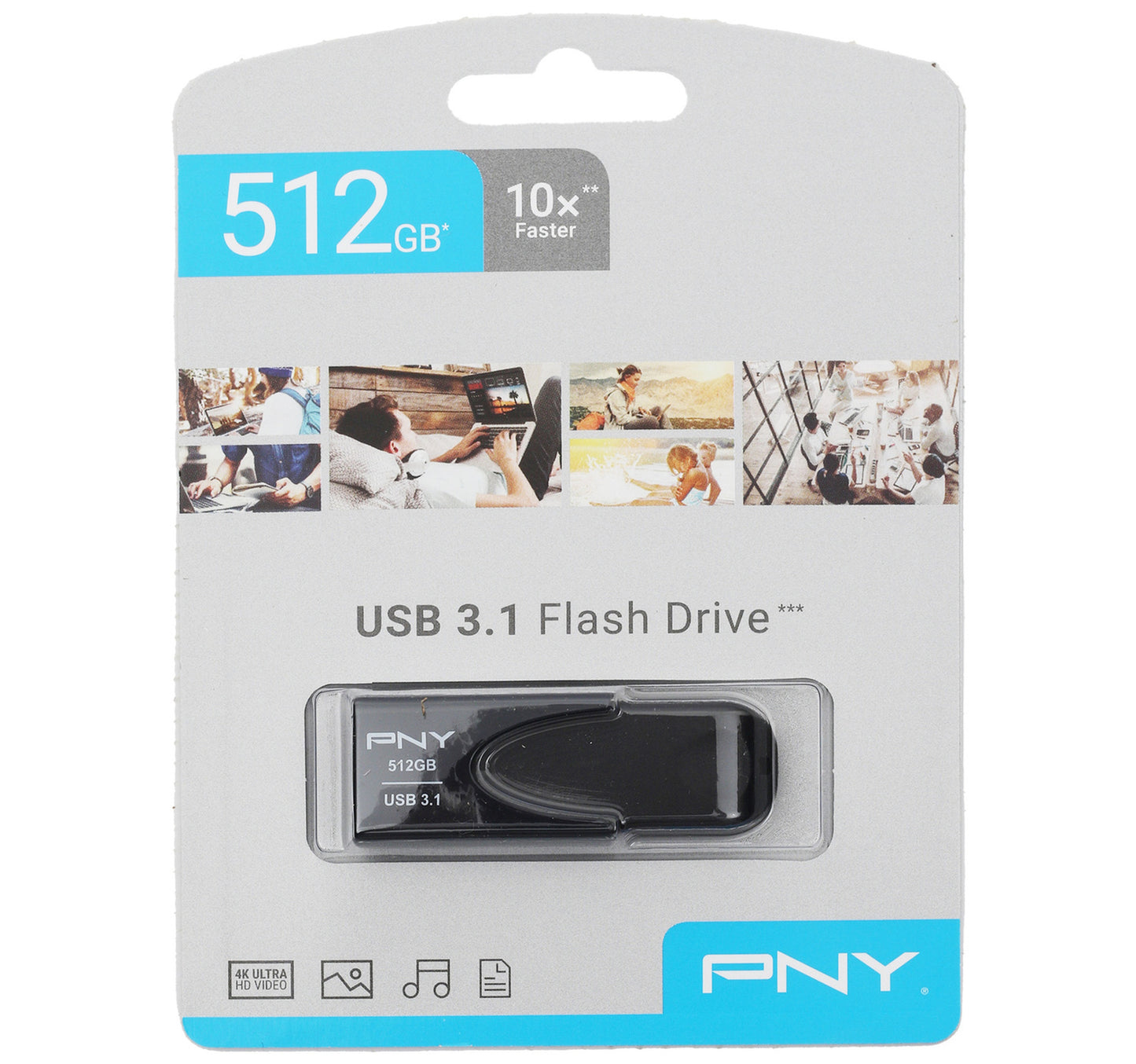 محرك أقراص فلاش USB 3.1 من PNY، سعة 512 جيجابايت، ATT431KK