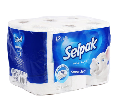 Selpak Toilet Paper 3ply 9+3 Rolls