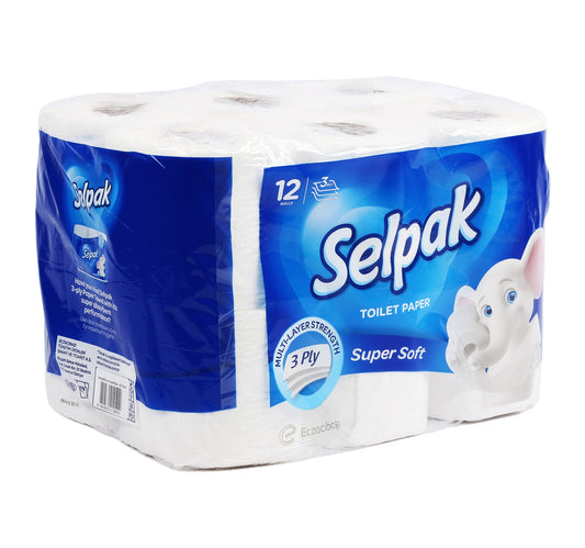 Selpak Toilet Paper 3ply 9+3 Rolls