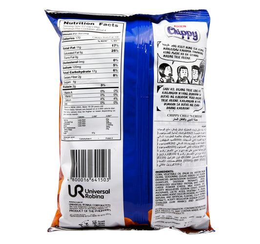 Jack 'n Jill Chippy Chili & Cheese Corn Chips 108 g