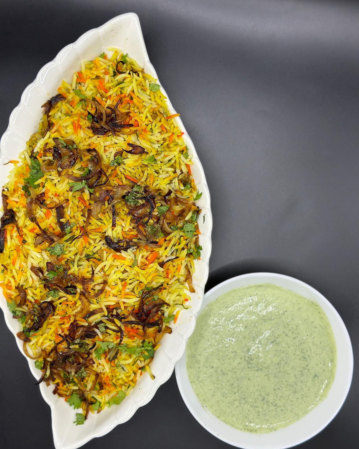 Meat biryani