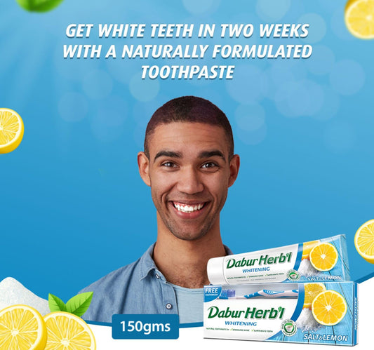 Dabur Herbal Whitening Natural with Salt and Lemon 150 g