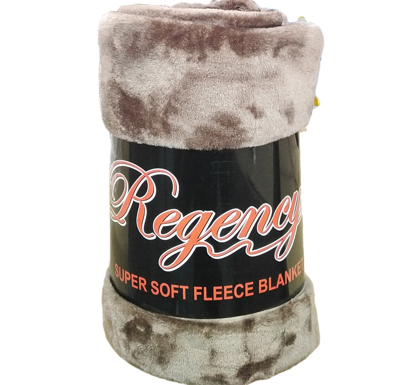 Regency Fleece Blanket 200x220cm Assorted Colors 1pc