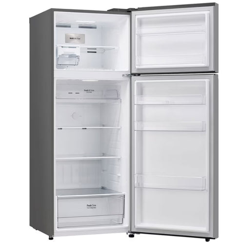 LG Double Door Refrigerator, 600L, Platinum Steel, GR-B642PFFQ