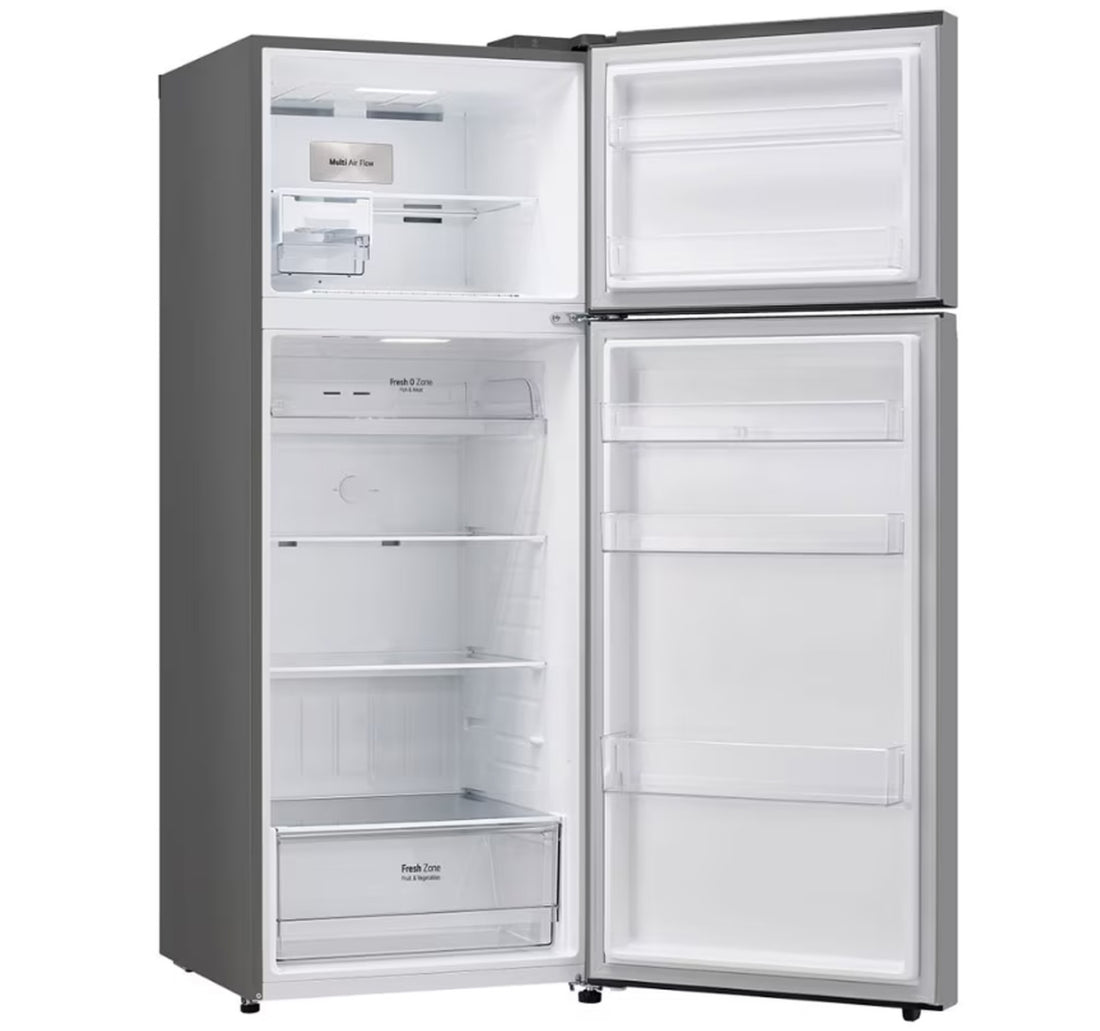 LG Double Door Refrigerator, 600L, Platinum Steel, GR-B642PFFQ