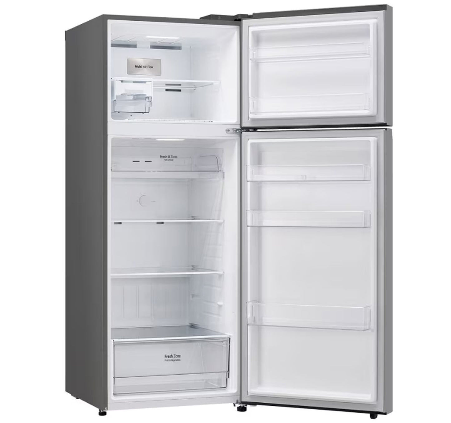 LG Double Door Refrigerator, 600L, Platinum Steel, GR-B642PFFQ