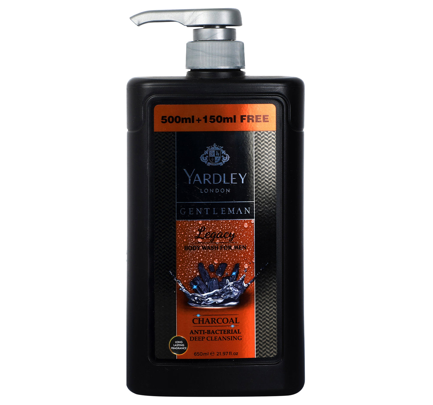Yardley Body Wash Gentleman Legacy 500 ml + 150 ml