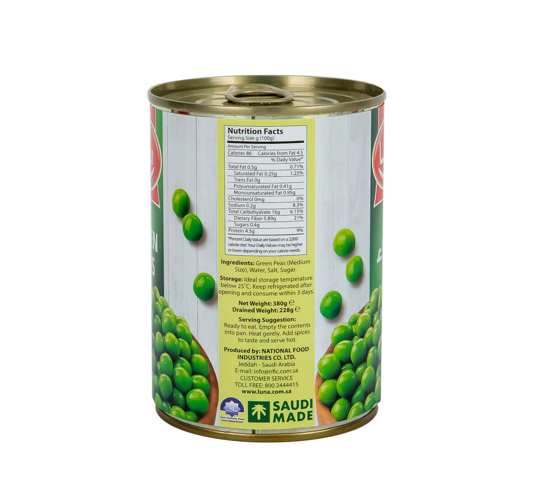 Luna Green Peas 380 g