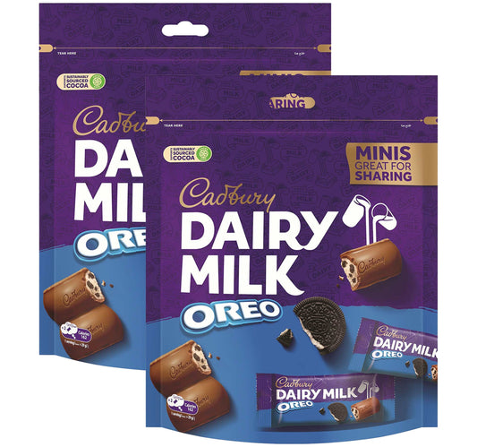 Cadbury Dairy Milk Oreo Minis Chocolate Bag Value Pack 2 x 145 g