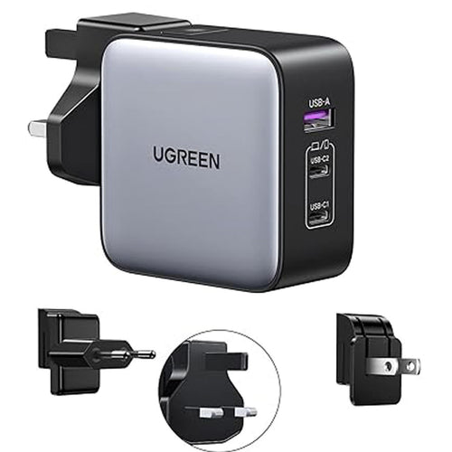 Ugreen Nexode 65W USB C GaN Charger-3 Ports Wall Charger